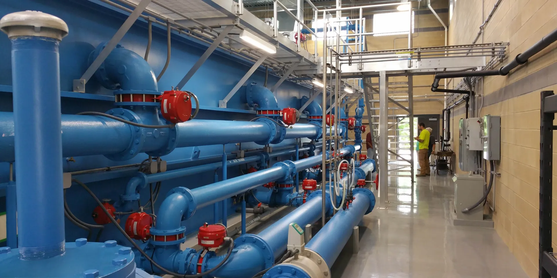 Industrial piping installation project